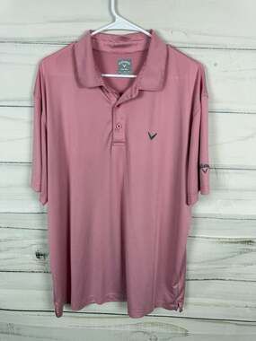 Callaway Opti-Dri Short Sleeve Striped Golf Polo Shirt - Men's XL